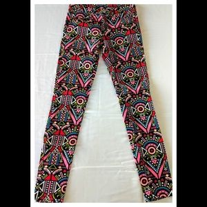 H&M Divided Women's colorful print jeans size 6